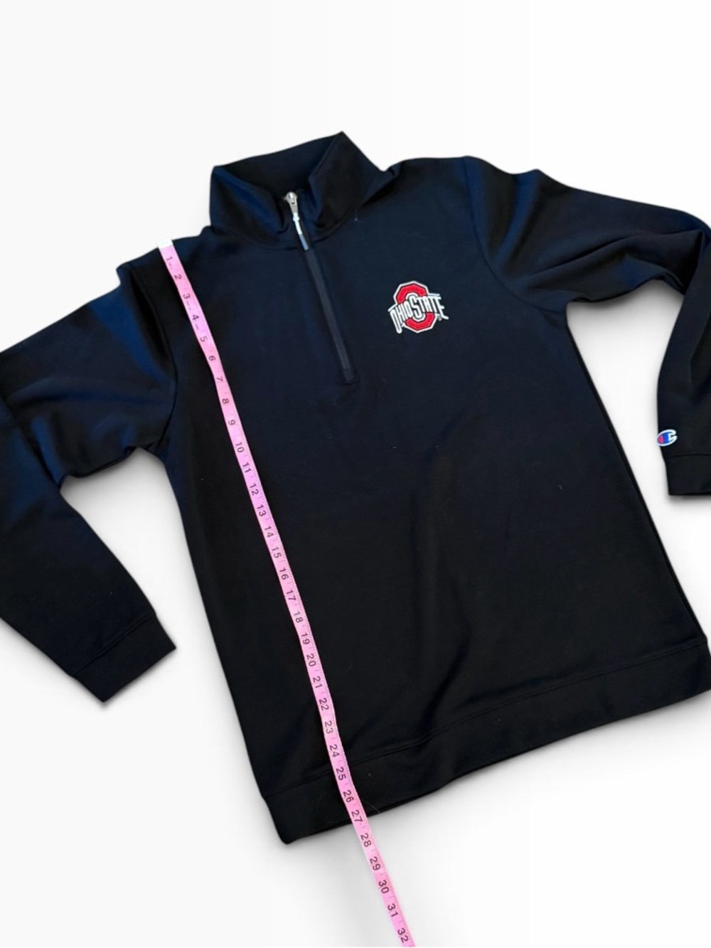 Champion Unisex Adult OHIO STATE BUCKEYES 1/4 Zip Pullover NWOT Medium - Picture 3 of 5